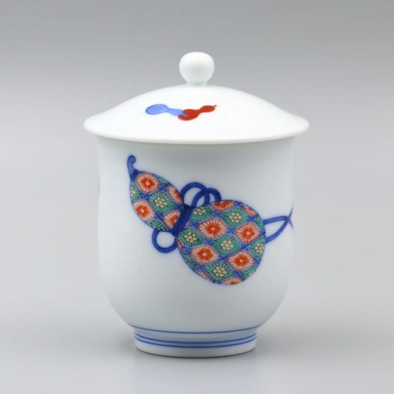 湯呑 内蓋小 瓢文