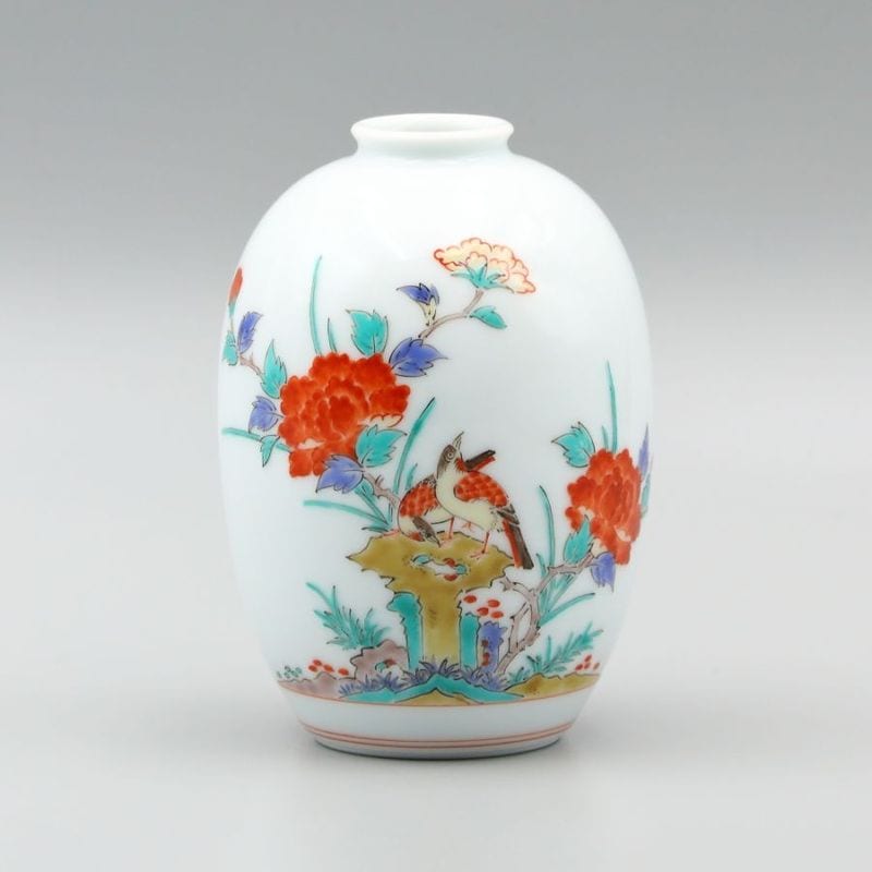 一輪生 ナツメ形大 牡丹鳥文