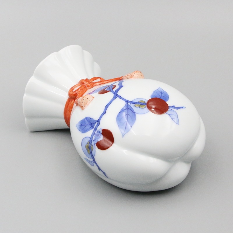 掛花入 (大) 染錦 柿文 商品画像