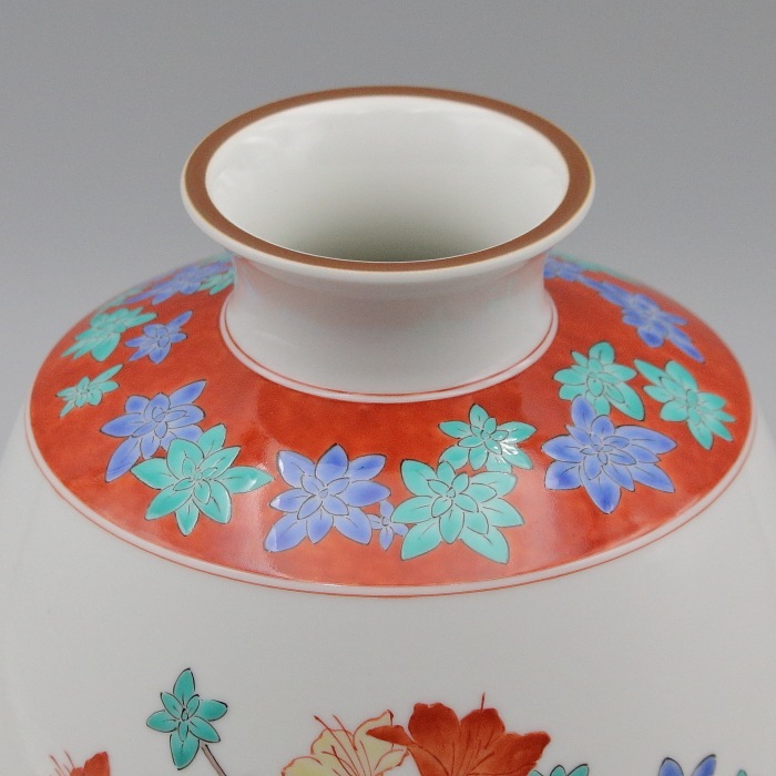 秋の企画品 特別限定製作 濁手 ﾐﾔﾏｷﾘｼﾏ文 花瓶 | その他 | 柿右衛門窯