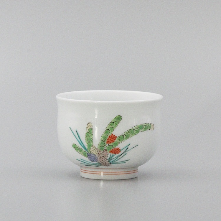 羅浮山 梅窯印 御本 芒の絵 汲出茶碗 ８客 茶碗 茶道具  c205 羅浮山 梅窯印 御本 芒の絵 汲出茶碗 8客 茶碗 茶道具