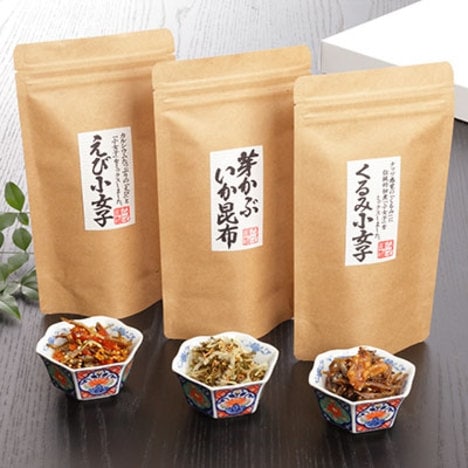 佃煮セット 山中塗容器入り佃煮6種詰合せ「味道中」 すみげん