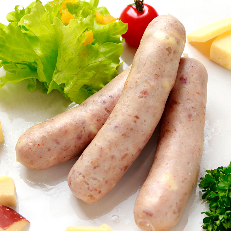 【食べ比べ】 漢方豚と牛たんの粗挽きソーセージ 三種セット (プレーン・チーズ・仙台味噌漬け)