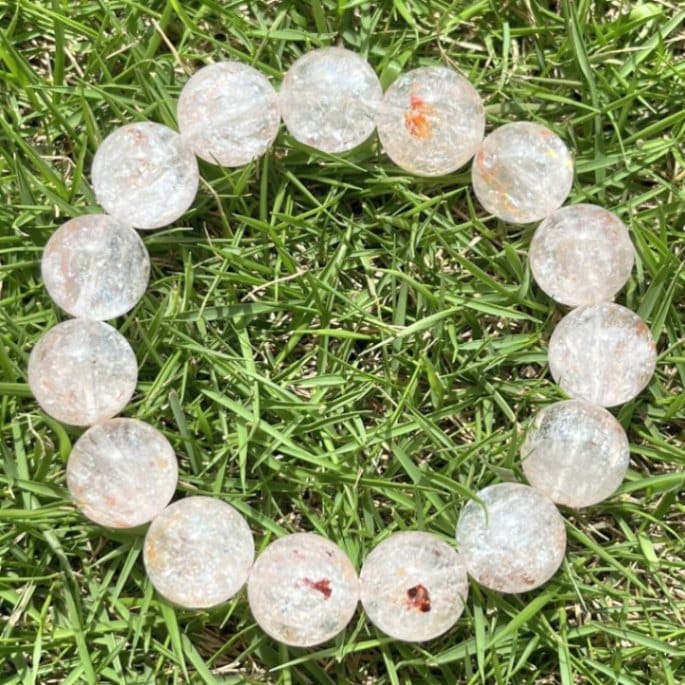 ヒマラヤン・レインボウ・クォーツ・ブレスレット（超レア）AAAA14mm5