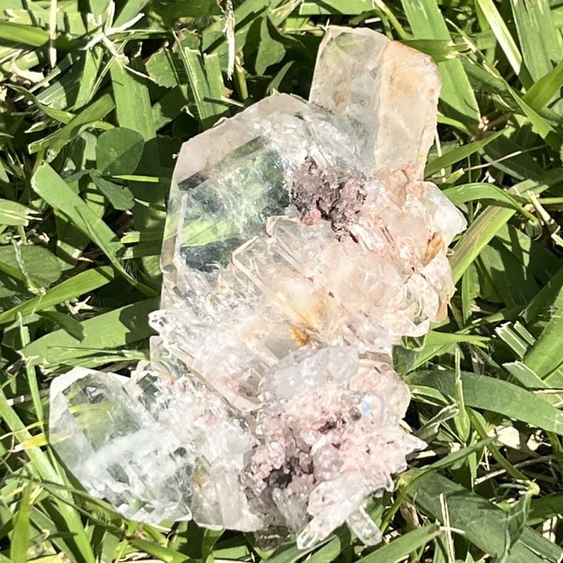 ピンクファーデンクォーツクリスタル（超レア）5（レインボウ）