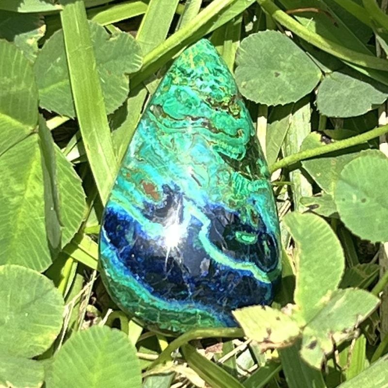 アズライト-マラカイト・カボション