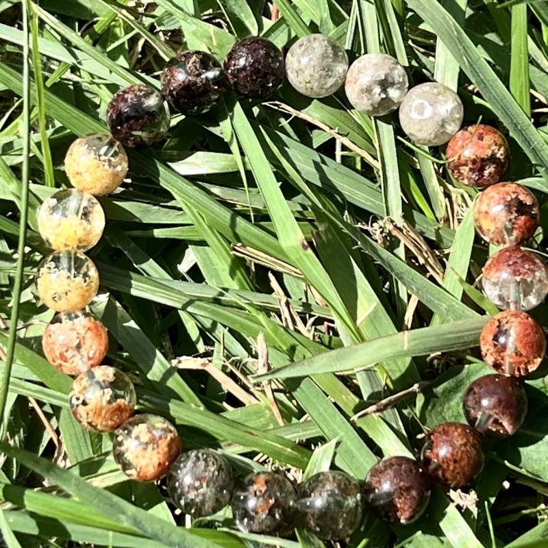 ガーデンファントムクォーツ（マルチカラー）ブレスレット(A)8.5mm8