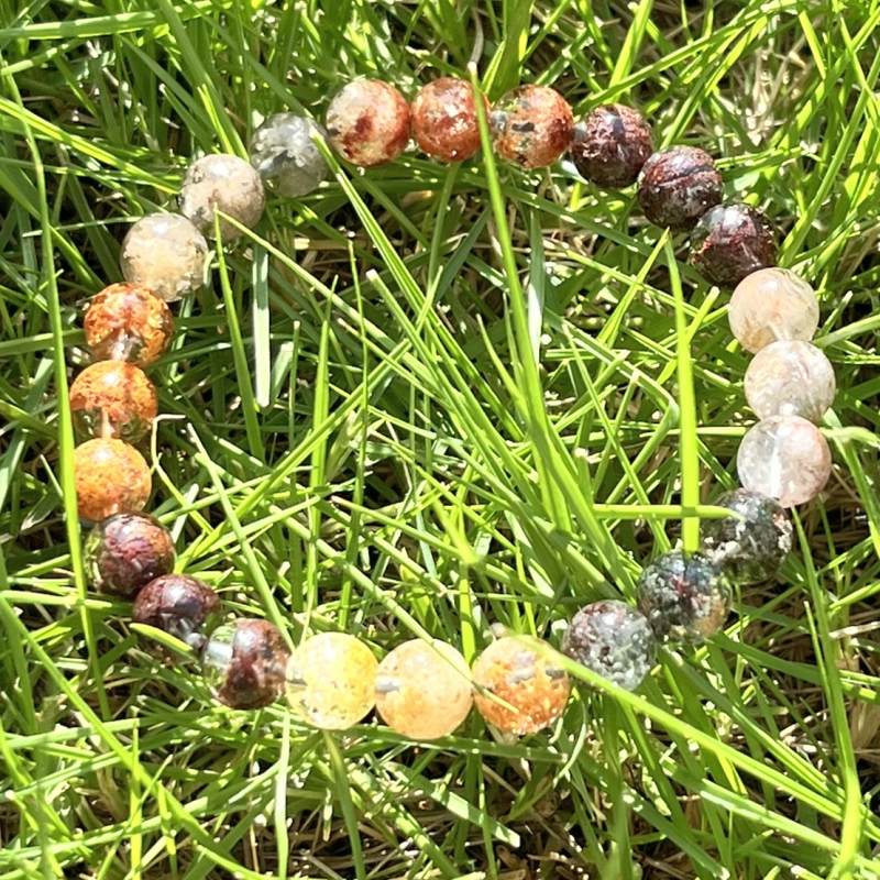 ガーデンファントムクォーツ（マルチカラー）ブレスレット(A)7.5mm9