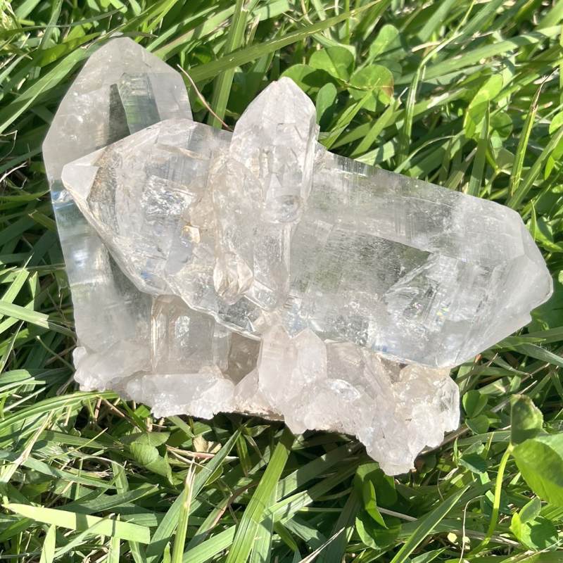 マニカランクォーツ原石（特大）（レインボウ複数、DT）