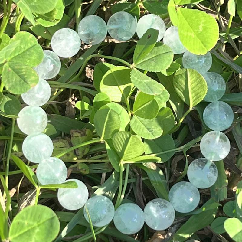 セラドナイト・グリーンファントム(アップルグリーンファントム）ブレスレット10mm2