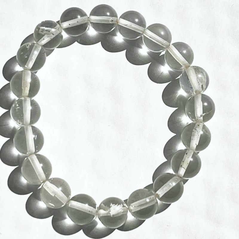 モンド・クォーツ・クリスタル・ブレスレット10mm（AAAクオリティ）4（レインボウ）