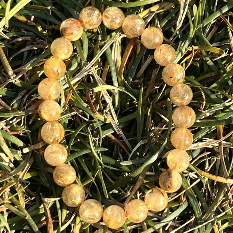 ルチル・イン・クォーツ（ルチルクオーツ）・ブレスレット(AA)8mm1