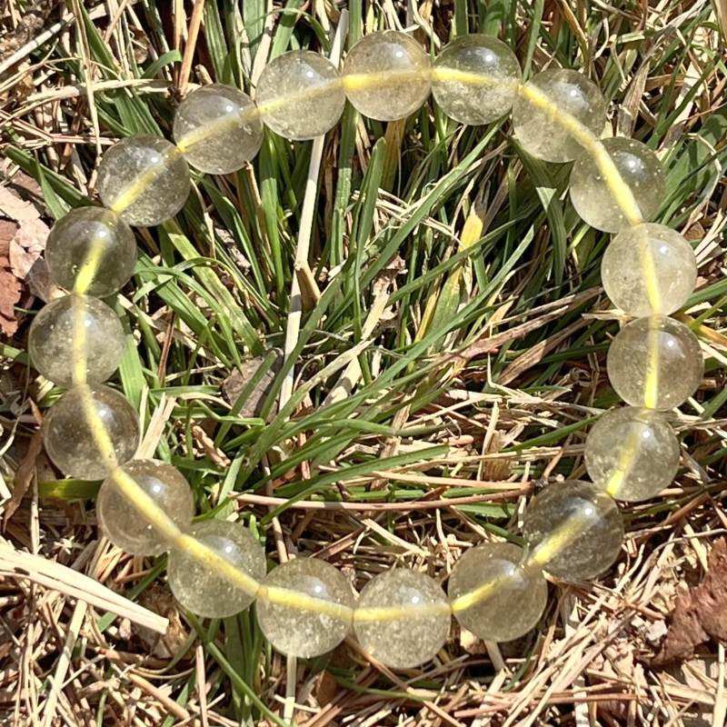 ブラックリビアンデザートグラス・ブレスレット10.5mm(レア）2