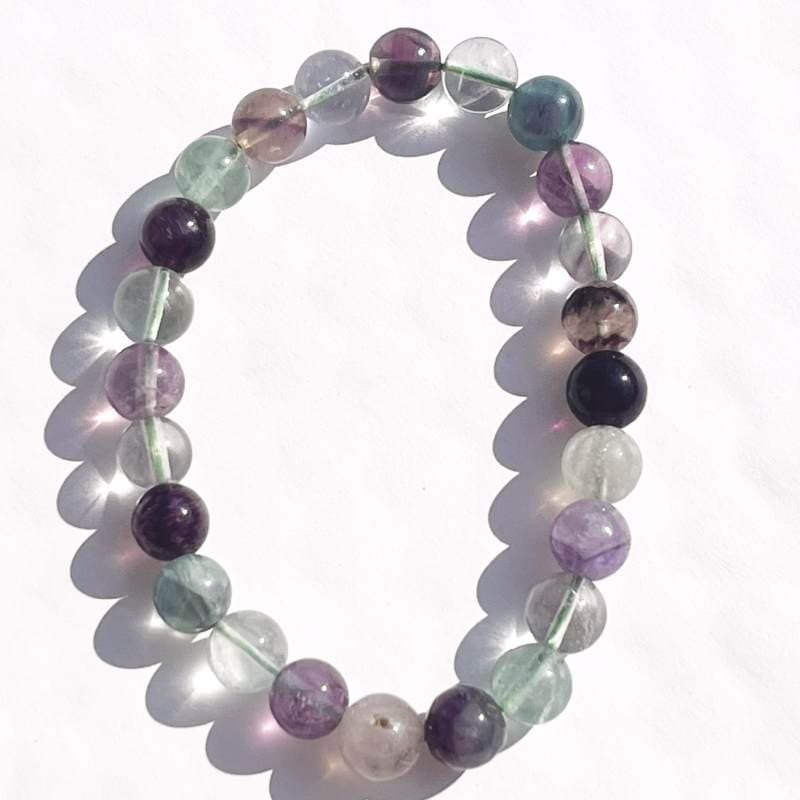 レインボウフローライト・ブレスレット8mm（A）3