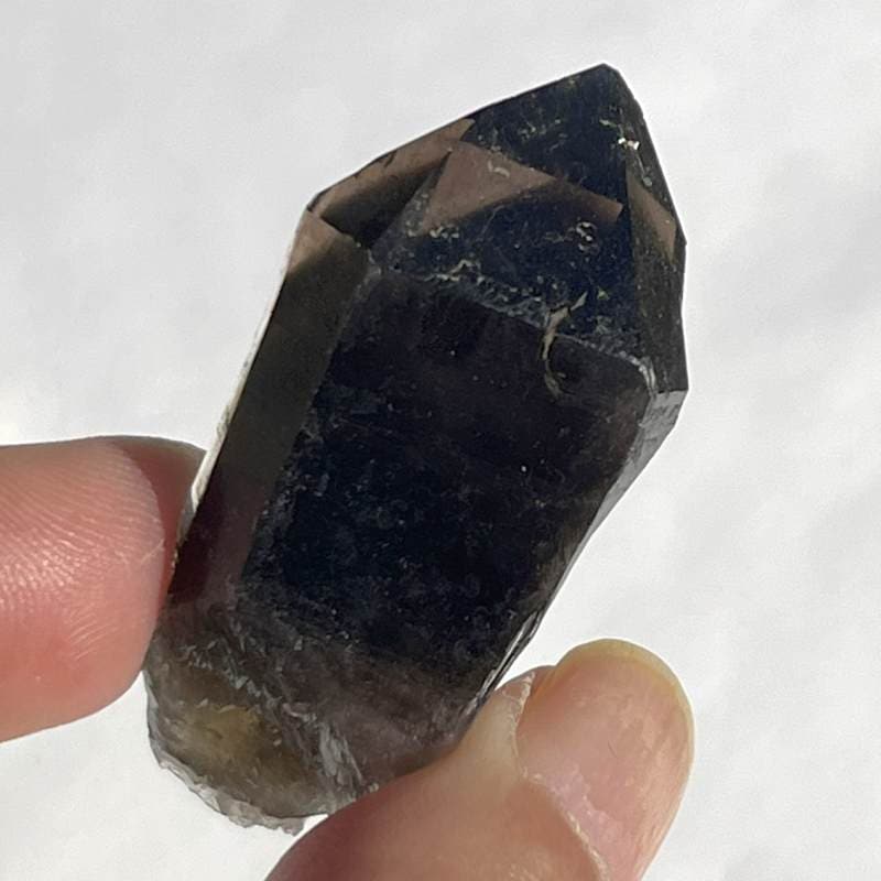 モリオン（黒水晶）原石ポイント（ファントム）