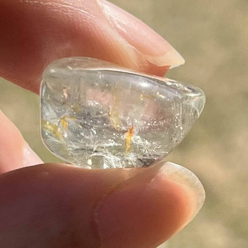 ブルートパーズ・ウィズ・ヘマタイト・タンブル1