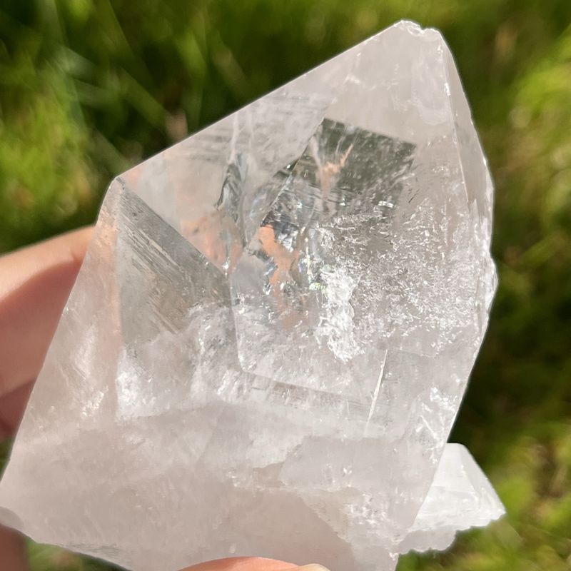 ヒマラヤ産レコードキーパー・クリスタル（水晶）2(特大）（タビー、パストタイムリンク、レインボウ）