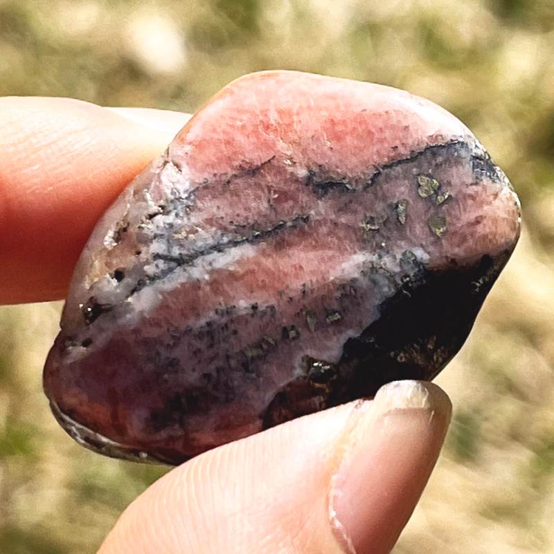 トリプライト・ワグネライト・ウィズ・ゴールデンパイライト・タンブル4