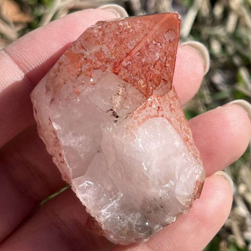 ヘマタイト&クリアクォーツ ゴンド・クォーツ ファントム タントリック・ツイン ヘマタイト・イン