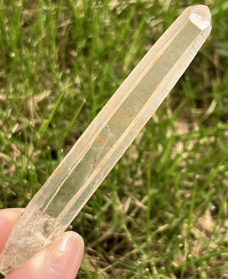 シンギングクォーツ・クリスタル(オレンジ）（メロディ・ガレージセール）2