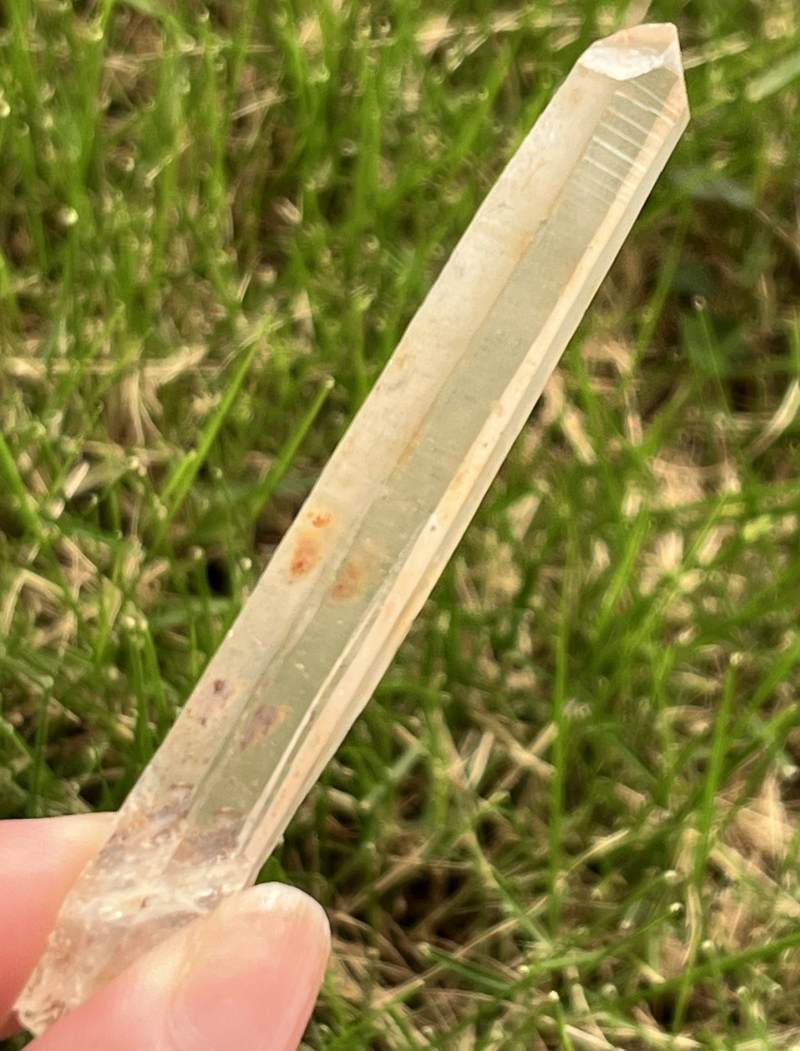 シンギングクォーツ・クリスタル(オレンジ）（メロディ・ガレージセール）2