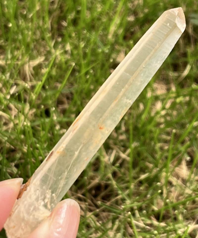 シンギングクォーツ・クリスタル(オレンジ）（メロディ・ガレージセール）2