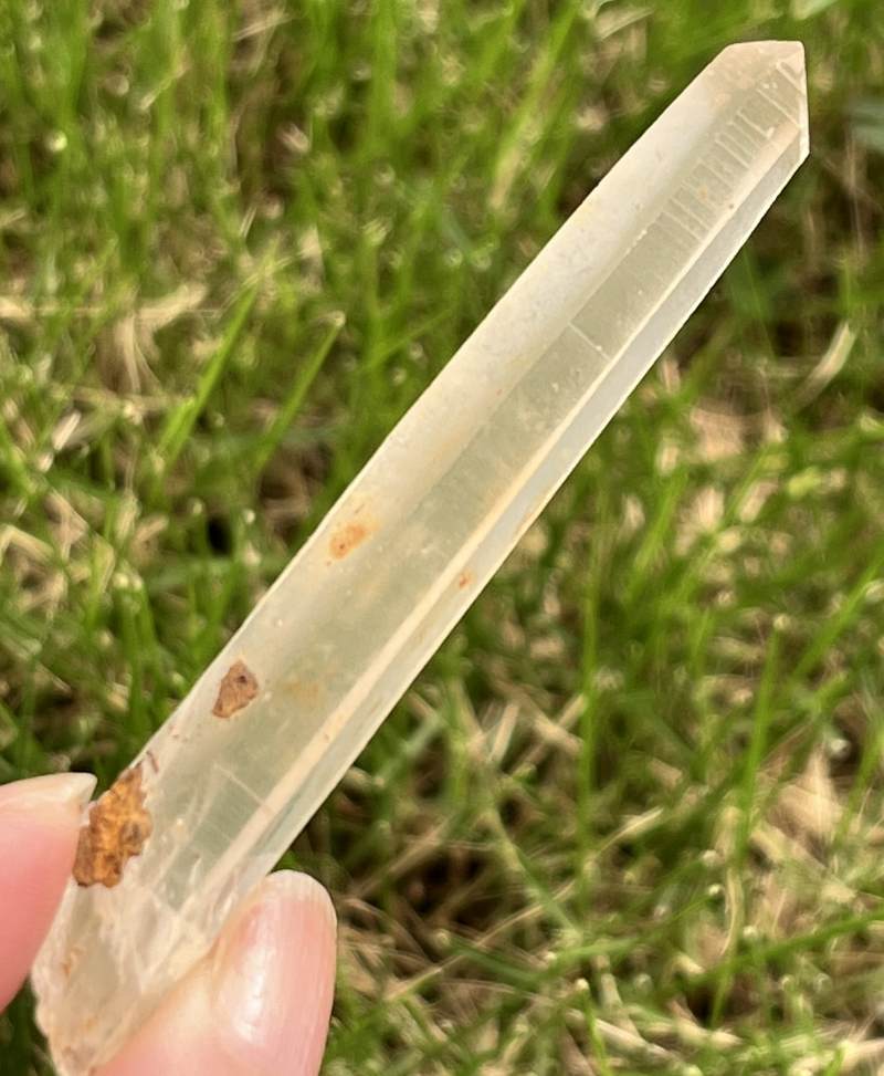 シンギングクォーツ・クリスタル(オレンジ）（メロディ・ガレージセール）2