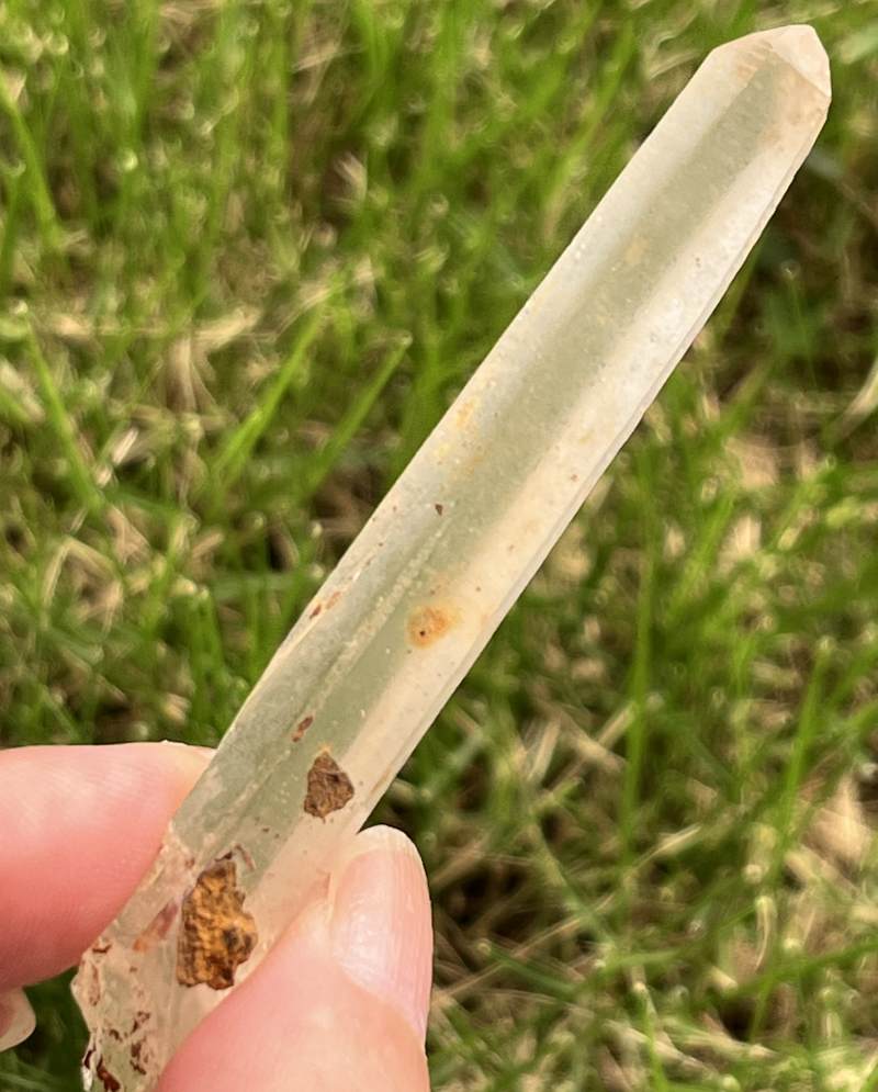 シンギングクォーツ・クリスタル(オレンジ）（メロディ・ガレージセール）2