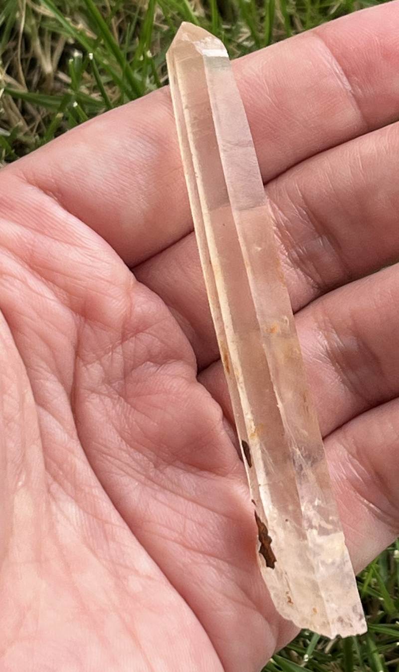 シンギングクォーツ・クリスタル(オレンジ）（メロディ・ガレージセール）2