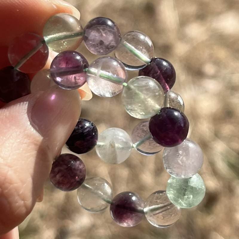 レインボウフローライト・ブレスレット8mm（A）4