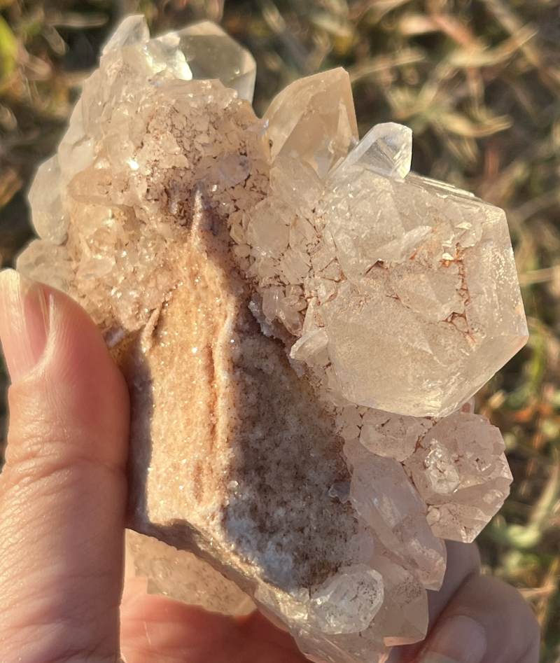 マニカランクォーツ原石（大）（レインボウ、DT）