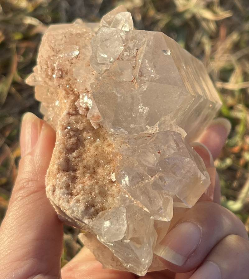 マニカランクォーツ原石（大）（レインボウ、DT）