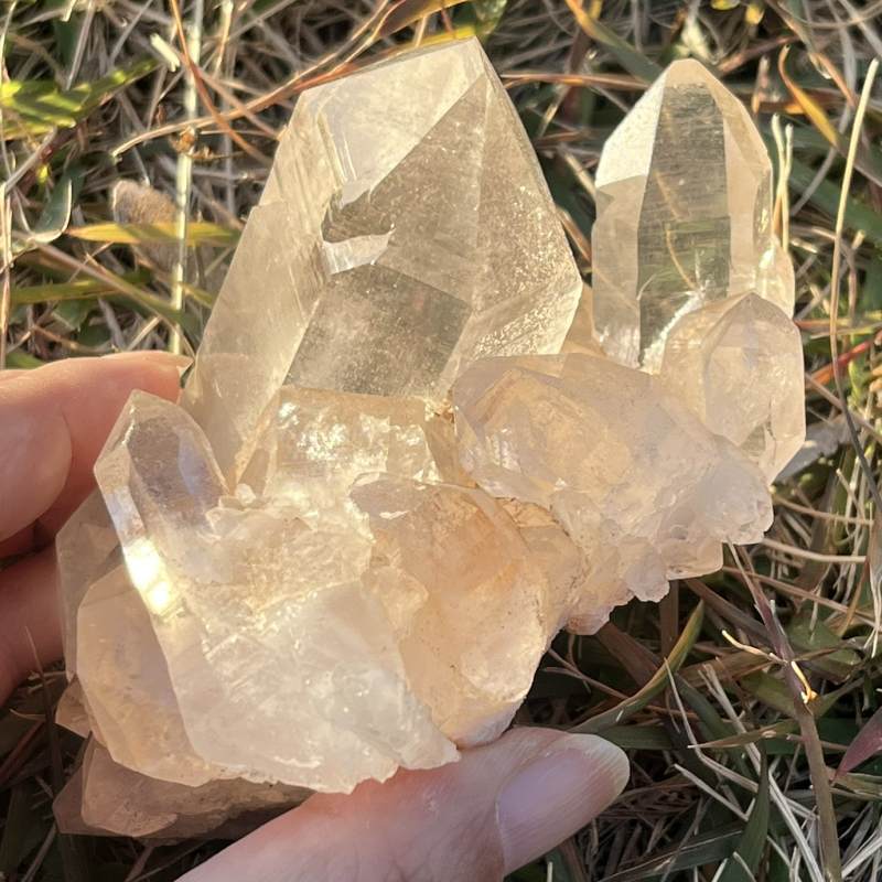 マニカランクォーツ原石（大）（レインボウ、DT）