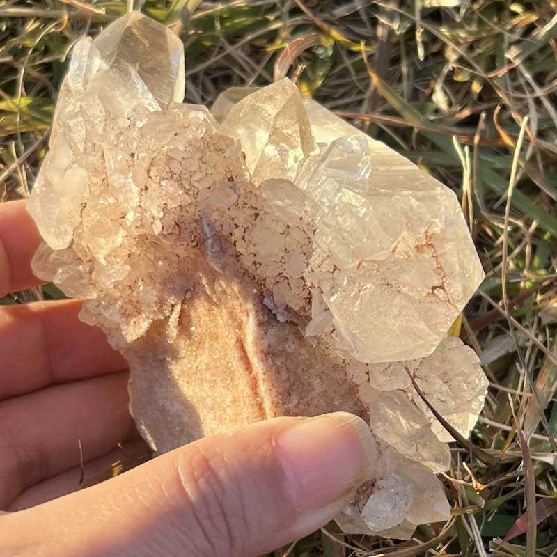 マニカランクォーツ原石（大）（レインボウ、DT）