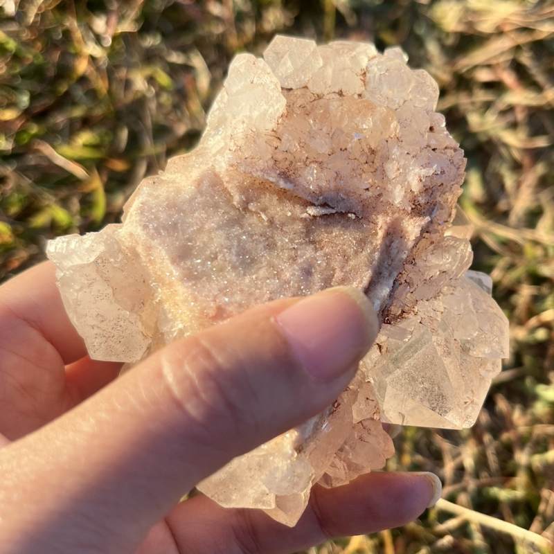 マニカランクォーツ原石（大）（レインボウ、DT）