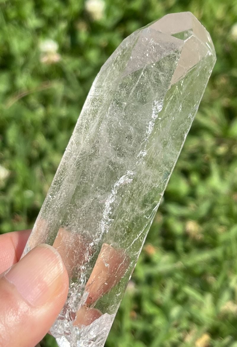 E9671】雷水晶＊ライトニングクォーツ＊雷が落ちた跡！＊水晶