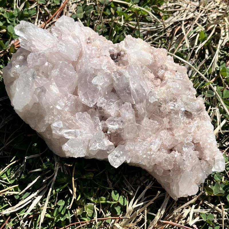 ピンクコロンビアレムリアンクォーツ・クラスター（超レア）9特大