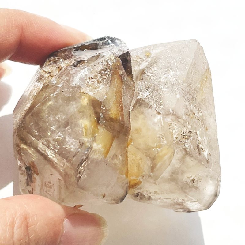 スモーキー・エレスチャル・モンド・クォーツ・クリスタル12大（DT、レインボウ）