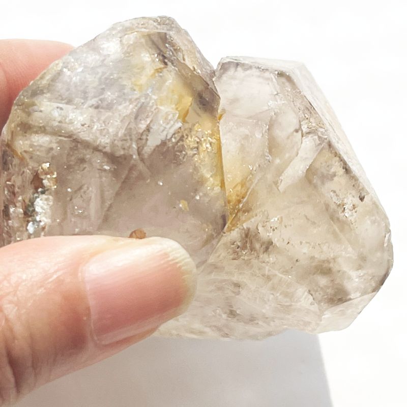 スモーキー・エレスチャル・モンド・クォーツ・クリスタル12大（DT、レインボウ）