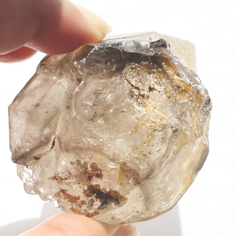 スモーキー・エレスチャル・モンド・クォーツ・クリスタル12大（DT、レインボウ）