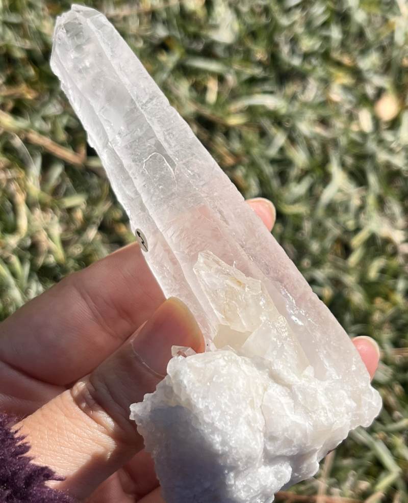 ライトニング・クォーツ大（雷水晶）4（レインボウ）