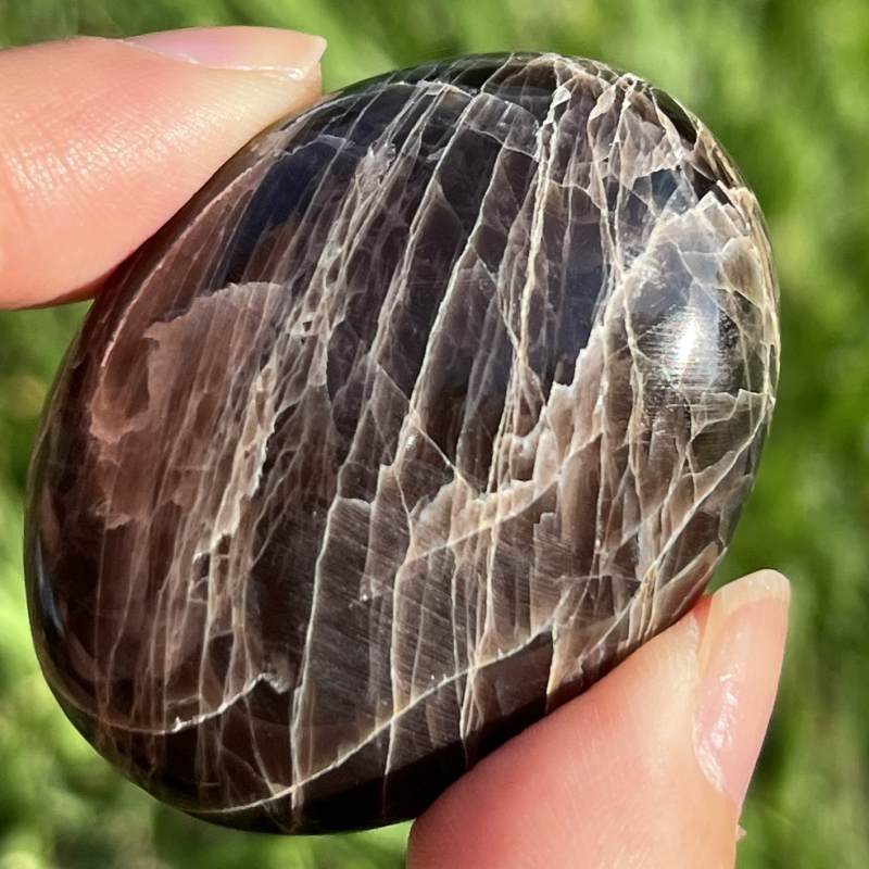 ブラックムーンストーン・大きめ円形ポリッシュ1