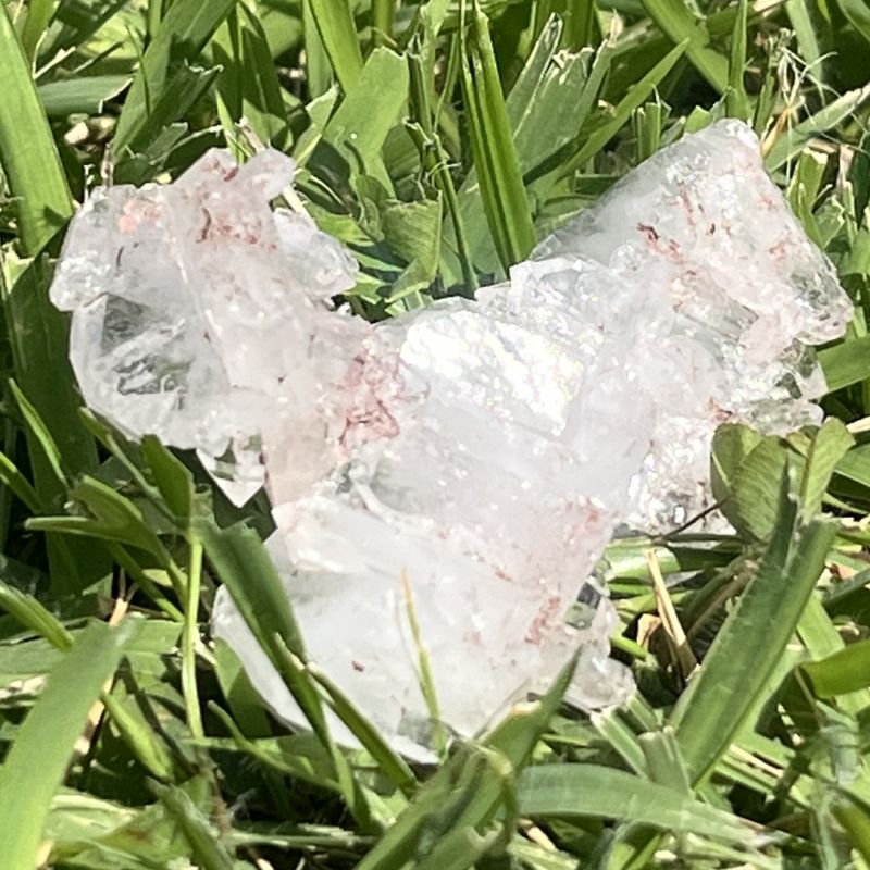 ピンクファーデンクォーツクリスタル（超レア）6（レインボウ）