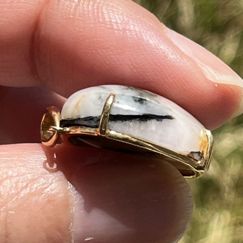 エメラルド・ウィズ・フェナカイト・K18PTペンダントヘッド（超レア！）