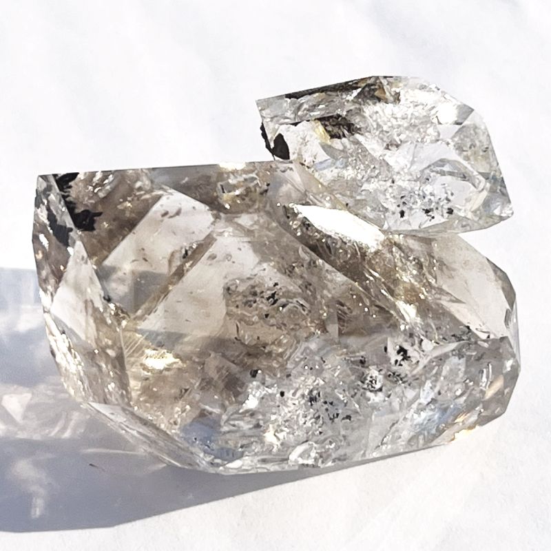 ハーキマー・ダイヤモンド(レインボウ）2（Rock and Gem Magazine掲載