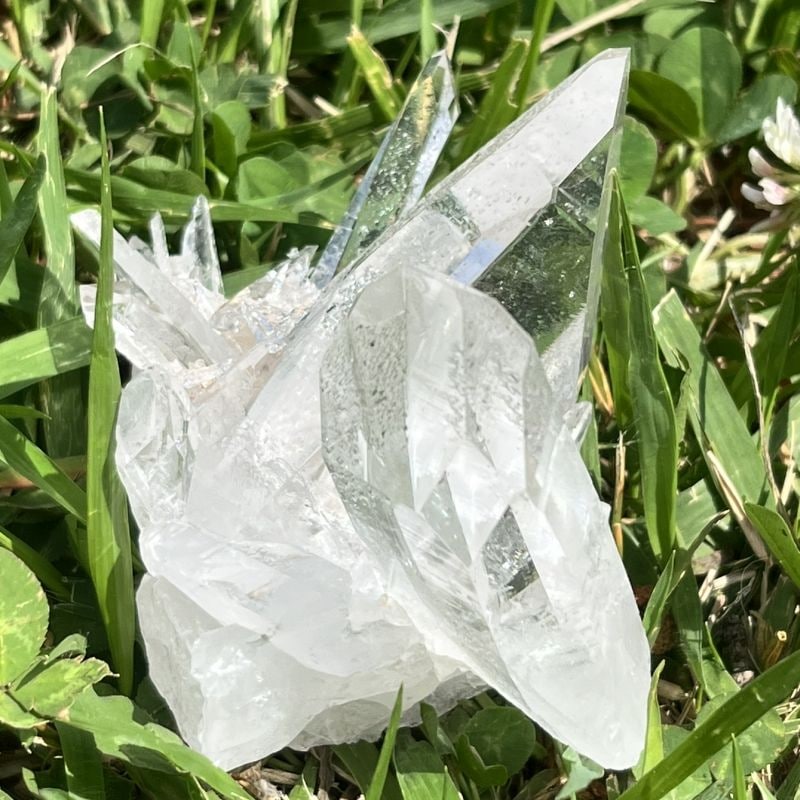 ゼコデソーザ・クォーツ（ゼッカデソウザクオーツ）・クラスター5（タビー2か所、フューチャータイムリンク）