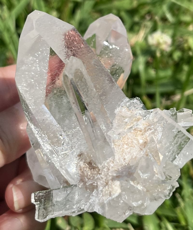 ゼコデソーザ・クォーツ（ゼッカデソウザクオーツ）・クラスター5（タビー2か所、フューチャータイムリンク）