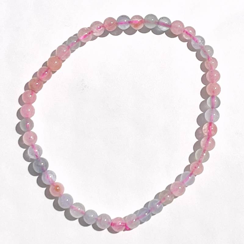 モルガナイト・アクアマリン・ゴシェナイトブレスレット4mm2
