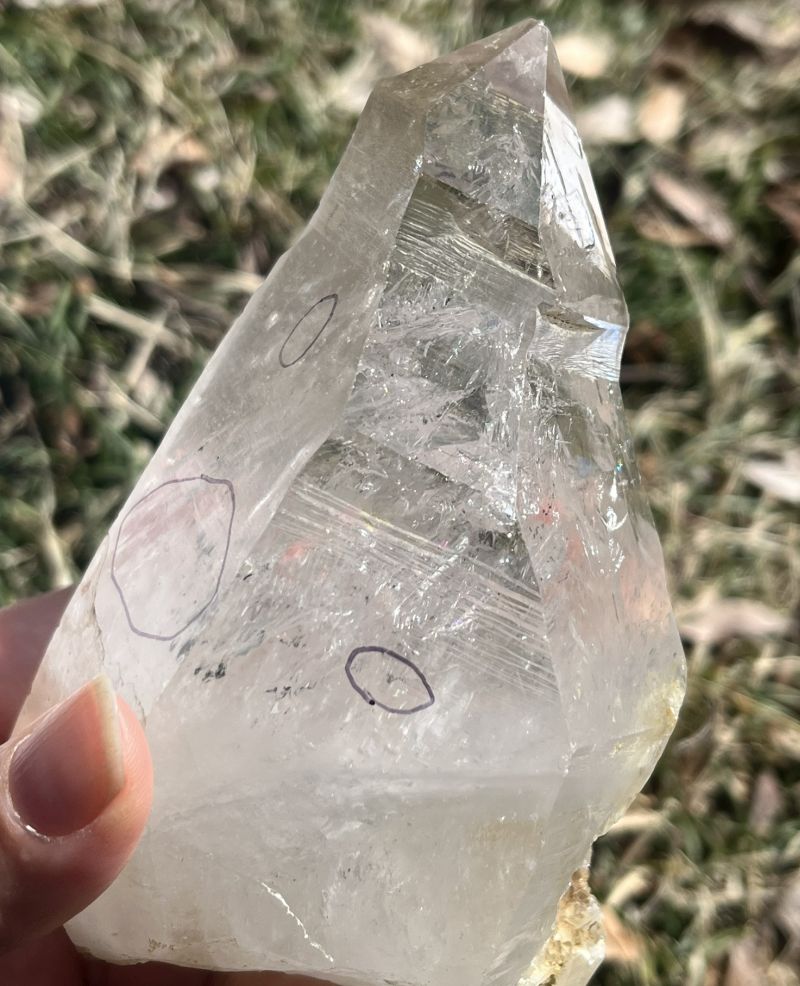 エンハイドロ（水入り）・クォーツクリスタル特大2（水バブル複数