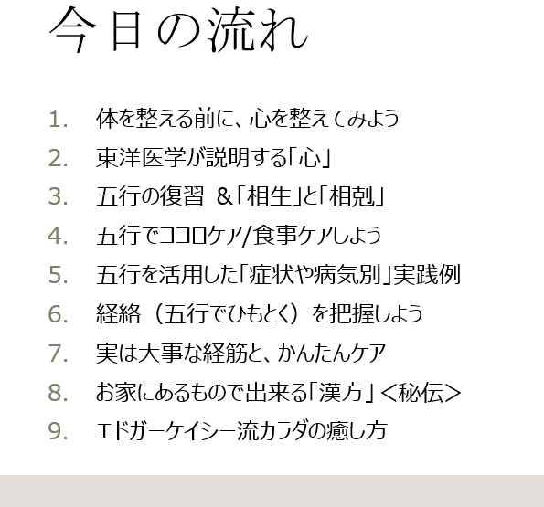 【動画販売までお待ちください】「毎日の私を支える、 理解しやすい “本気の東洋医学” ２」オンラインセミナー